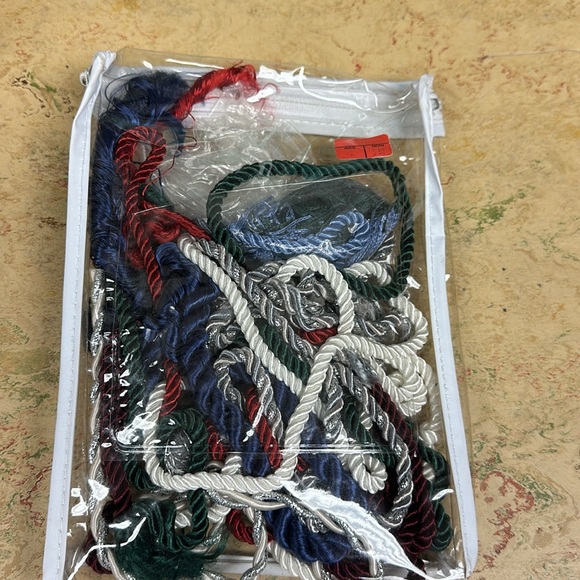 Box of odds and ends of ribbon and cord Large Flat rate box full - Picture 8 of 13